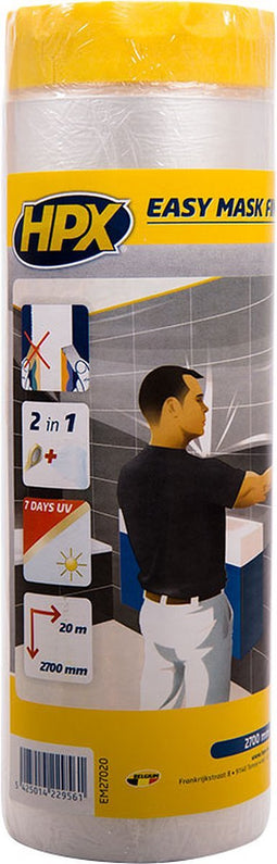 HPX easy mask afdekfolie washipapier - 2,70 m x 20 m