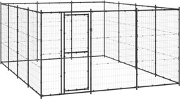 vidaXL - Hondenkennel - 14,52 - m² - staal
