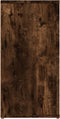 vidaXL - Dressoir - 100x30x59,5 - cm - bewerkt - hout - gerookt - eikenkleurig