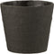 J-Line bloempot Bar - cement - zwart - large - Ø 19 cm