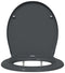 vidaXL - Snelsluit - Toiletbril - met - Soft - Close - Duroplast - in - Anthraciet