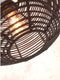 GOOD&MOJO Plafonniere Tanami - Rotan Zwart - Ø25cm - Modern