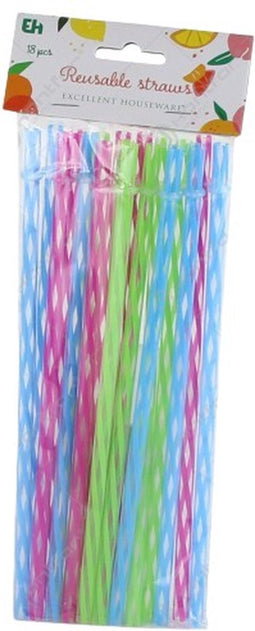 Set van 18 Rietjes - 24 cm - herbruikbaar