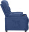 vidaXL Fauteuil verstelbaar stof blauw