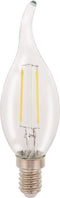 HQ HQLFE14FLTP001 Led Retro Filament Lamp E14 Gebogen Kaars 2 W 210 Lm 2700 K