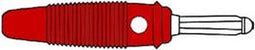 HQ MATING CONNECTOR 4mm WITH TRANSVERSE HOLE AND SCREW / RED (BULA 20K) (HM1410A)