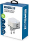 HQ-Power COMPACTE LADER MET 2 USB-AANSLUITINGEN 5 V - 3.4 A max. ( 2.4 + 1 A ) - 17 W max.