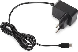 HQ-Power Compacte lader met USB-C-aansluiting, 5 V - 2.5 A – 12.5 W, universele ingang 100-240 VAC, lange kabel van 150 cm, lichtgewicht ontwerp, compatibel met Raspberry Pi® 4, ideaal voor reizen en dagelijks gebruik, zwart
