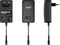 HQ-Power COMPACTE SCHAKELENDE VOEDING MET INSTELBARE UITGANG - 100-240 V - 3 tot 12 VDC - 1 A + 6 pluggen