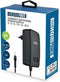 HQ-Power COMPACTE SCHAKELENDE VOEDING MET INSTELBARE UITGANG - 100-240 V - 3 tot 12 VDC - 1 A + 6 pluggen