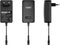 HQ-Power COMPACTE SCHAKELENDE VOEDING MET INSTELBARE UITGANG - 100-240 V - 3 tot 12 VDC - 2.5 A + 6 pluggen