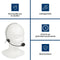 HQ-Power Draagbare stemversterker, met headset en draagriem, 5 W, zwart