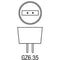 HQ-Power Halogeenlamp 75W / 240V, Gx5.3 - 2 stuks