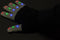 HQ-Power Handschoenen met leds, zwart/wit