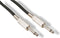 HQ-Power Luidsprekerkabel, 2 x jack 6.35 mm, mono, 3 m, kabelbescherming, perfect voor geluidsoverdracht