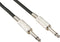 HQ-Power Luidsprekerkabel, 2 x jack 6.35mm mannelijk, mono, 5 m, kabelbescherming, perfect voor geluidsoverdracht