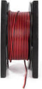HQ-Power Luidsprekerkabel, CCA, 2 x 1.50 mm², 100 m, rood/zwart, perfect voor geluidsoverdracht