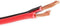 HQ-Power Luidsprekerkabel, OFC, 2 x 0.75 mm², 100 m, rood/zwart, perfect voor geluidsoverdracht