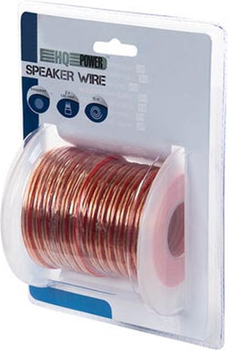 HQ-Power Luidsprekerkabel, OFC, 2 x 1.50 mm², 15 m, transparant, perfect voor geluidsoverdracht