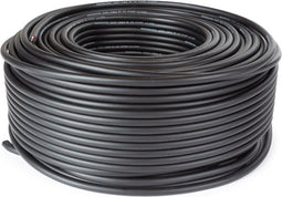HQ-Power Luidsprekerkabel, OFC, 2 x 2.50 mm², 100 m, zwart, perfect voor geluidsoverdracht