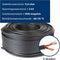 HQ-Power Luidsprekerkabel, OFC, 2 x 2.50 mm², 100 m, zwart, perfect voor geluidsoverdracht