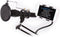 HQ-Power Microfoon-tafelstatief met telefoonhouder en popfilter, 360° draaibaar, reikwijdte tot 70 cm