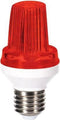 HQ-Power Mini led-flitslamp met E27-fitting, leds smd2835 (3014), 3 W vermogen, genereert 40 flitsen/minuut, 360° stralingshoek, IP56 waterbestendig, 230 V~ 50 Hz, rood