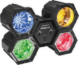 HQ-Power Modulair lichtorgel, 4 x 47 leds, perfect voor muziekgestuurde lichtshows en sfeerverlichting tijdens feestjes en evenementen