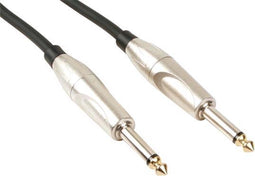 HQ-Power Patchkabel, 2 x jack 6.35 mm, mannelijk, mono, 1 m, perfect voor geluidsoverdracht