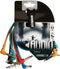 HQ-Power Patchkabel, set, 6 kleuren, 2 x jack 6.35 mm mannelijk, mono, 90°, 1 m, perfect voor geluidsoverdracht