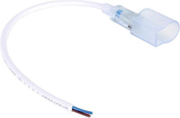 HQ-Power Robuuste waterbestendige voedingskabel voor led-lichtslang, geschikt voor binnen en buiten, 1.5 m, 3000 W max., 12 A, IP44, eurostekker, ideaal voor huis- en tuinverlichting, zwart