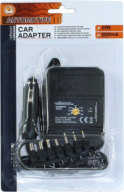 HQ-Power SCHAKELENDE SPANNINGSOMVORMER VOOR DE WAGEN 2000mA - 1.5-12V / 12-24Vdc IN