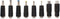 HQ-Power SET MET 8 UNIVERSELE DC PLUGGEN voor MANNELIJKE PLUG 2.1 x 5.5 mm