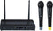 HQ-Power UHF-microfoon, draadloos, lcd-scherm, 2 kanalen, 2 microfoons, 863.50 MHz + 865.00 MHz