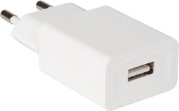 HQ-Power USB-lader, met 1 USB-poort, 5 V 1 A 5 W, ideaal voor mobiele telefoons, smartphones, tablets, GPS en meer, beveiliging tegen kortsluiting, perfect voor zowel dagelijks gebruik als voor op reis, wit