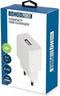 HQ-Power USB-lader, met 1 USB-poort, 5 V 2.4 A 12 W, ideaal voor mobiele telefoons, smartphones, tablets, GPS en meer, beveiliging tegen kortsluiting, perfect voor zowel dagelijks gebruik als voor op reis, wit