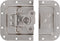 HQ-Power Vergrendeling, voor flightcase, 171 x 126 mm, metaal, wit