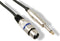 HQ-Power XLR-jack kabel, 1 x XLR vrouwelijk, 1 x jack 6.35 mm mannelijk, mono, 6 m, perfect voor geluidsoverdracht