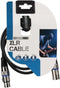 HQ-Power XLR kabel, 1 x XLR mannelijk, 1 x XLR vrouwelijk, 1 m, perfect voor geluidsoverdracht
