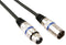 HQ-Power XLR-kabel, 1 x XLR mannelijk, 1 x XLR vrouwelijk, 3 m, perfect voor geluidsoverdracht