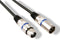 HQ-Power XLR-kabel, 1 x XLR mannelijk, 1 x XLR vrouwelijk, 3 m, perfect voor geluidsoverdracht