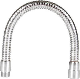 HQ-Power Zwanenhals voor microfoon, 50 cm, verchroomd, geschikt voor zwanenhalsmicrofoons