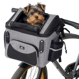 Jake en Jacky Hondenfietsmand - Fietsmand Hond Voorop - Hondenmand Fiets - Autostoel Hond - Kleine