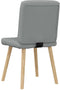 vidaXL - Eetkamerstoelen - 2 - st - stof - lichtgrijs