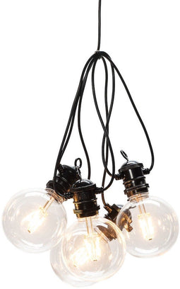 Konstsmide® 2395-800 - Snoerverlichting - 10 PowerLED globes ø10cm - extra warmwit - dimbaar - verlengbaar tot 40m