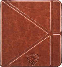 Origami Hoesje Geschikt voor Kobo Libra 2 - Hoes ZONDER SLAAP FUNCTIE Beschermhoes Cover - Cognac Bruin * - ereader hoesje - cover