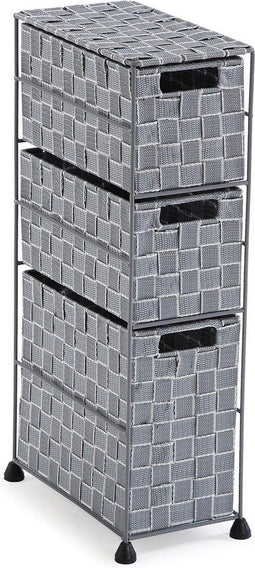 Badkamerschappen Versa Grijs 28 x 57 x 15,5 cm