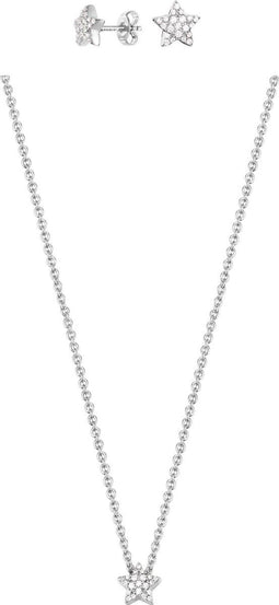 Esprit Petite Star - Sieradenset - Ketting 40cm + Oorbellen - Zilver
