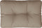 vidaXL - Palletkussen - 60x40x12 - cm - stof - taupe