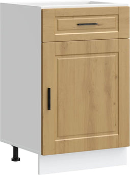 vidaXL - Keuken - onderkast - "Porto" - bewerkt - hout - artisanaal - eikenkleur